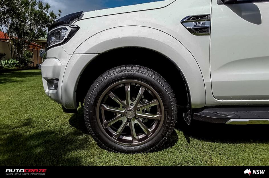 FORD RANGER MO983 SATIN GREY MILLED ACCENTS
